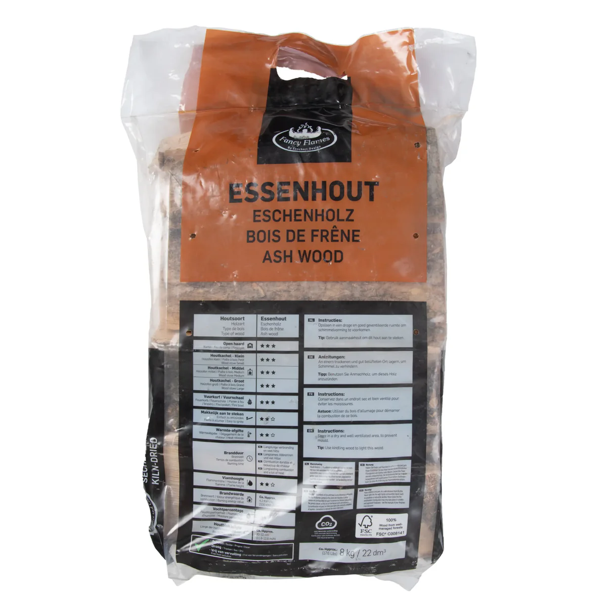 Essenhout – 72 plastic zakken - Afbeelding 3